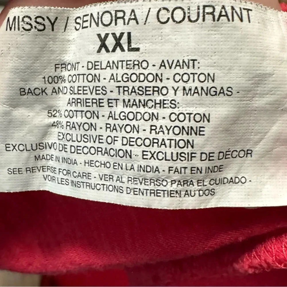 NINE WEST Vintage America Split V Button Front Embroidered Tab Sleeves Size XXL - Picture 5 of 6